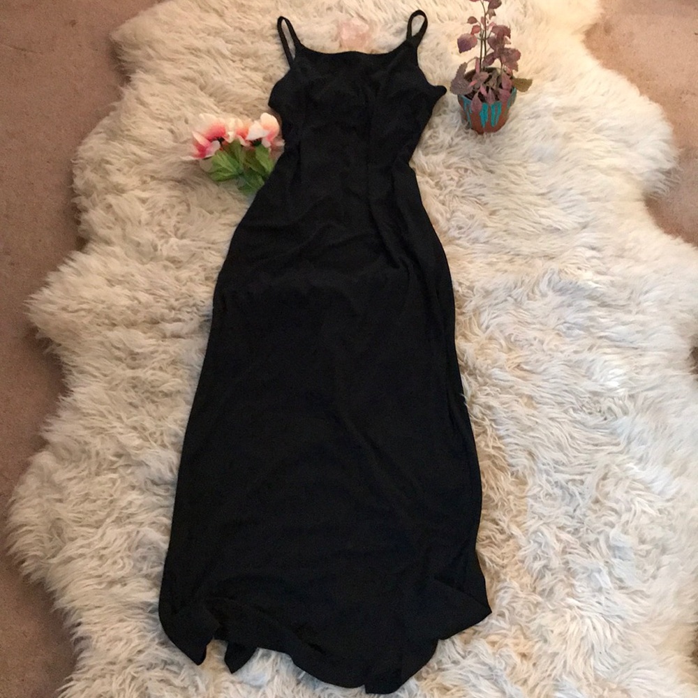 Black maxi dress